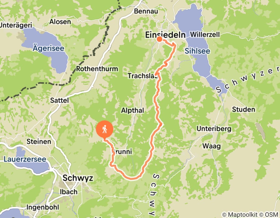 Karte der Tour