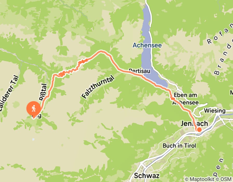 Karte der Tour