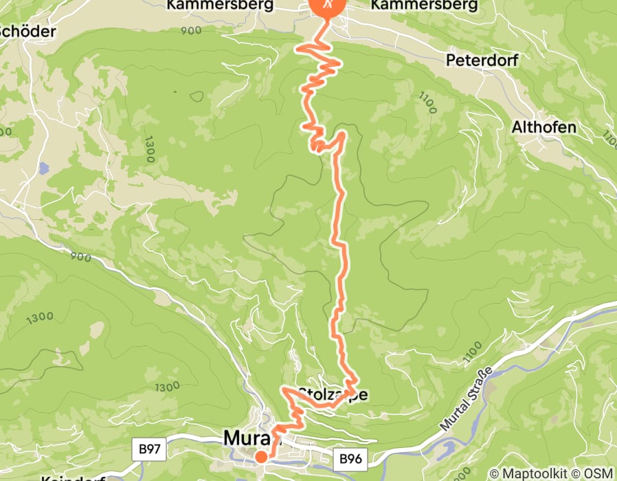 Karte der Tour