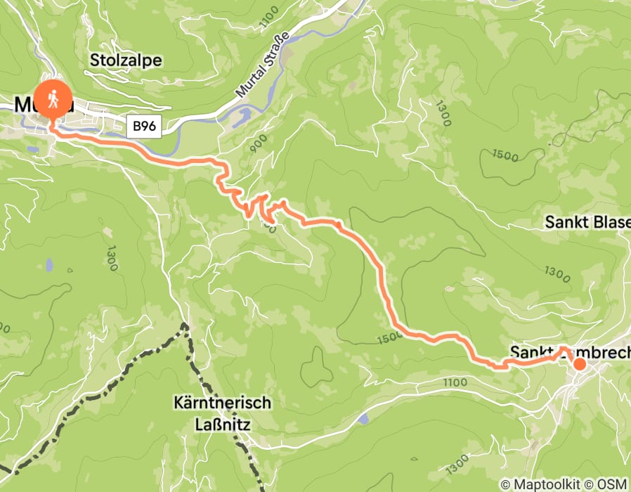 Karte der Tour