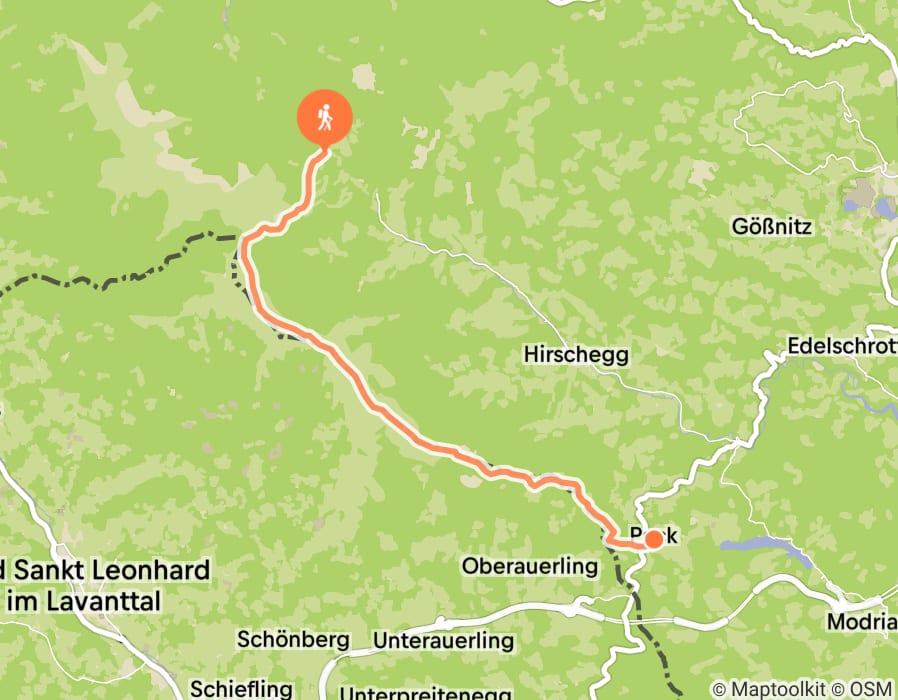 Karte der Tour