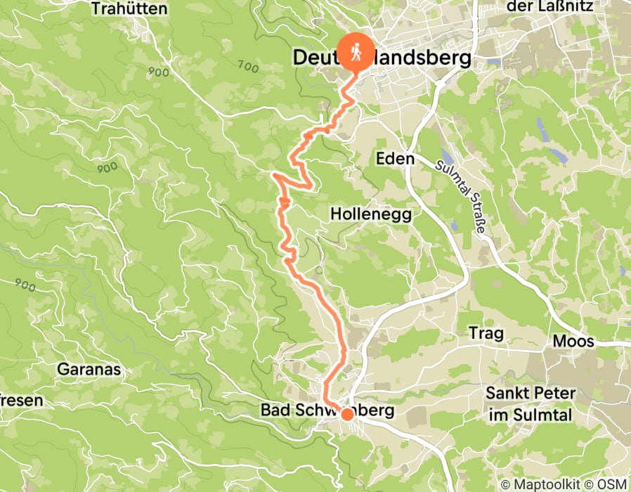 Karte der Tour