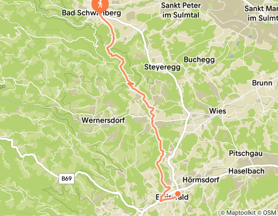 Karte der Tour