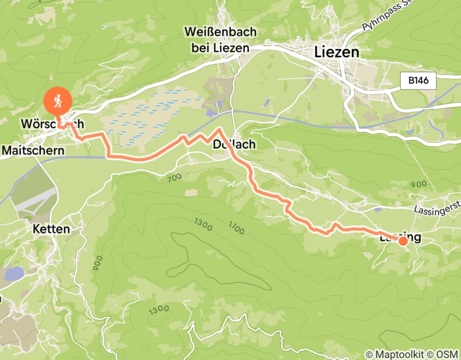 Karte der Tour