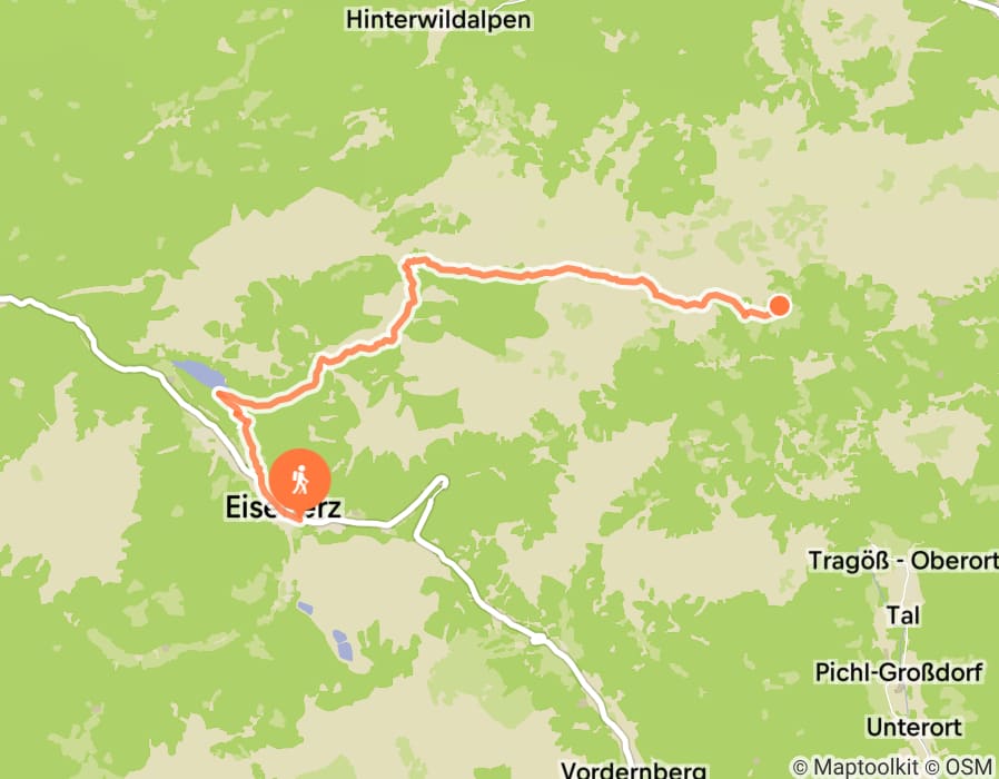 Karte der Tour