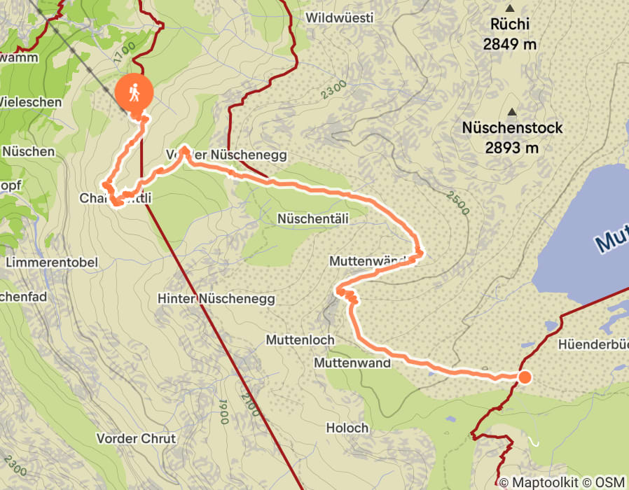 Karte der Tour