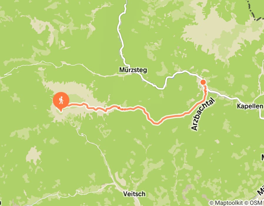 Karte der Tour