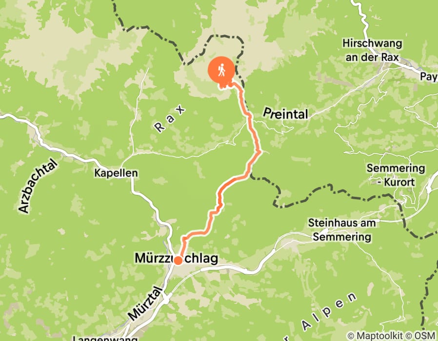 Karte der Tour