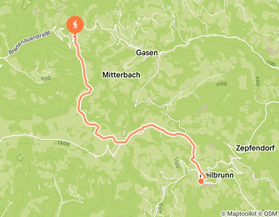 Karte der Tour