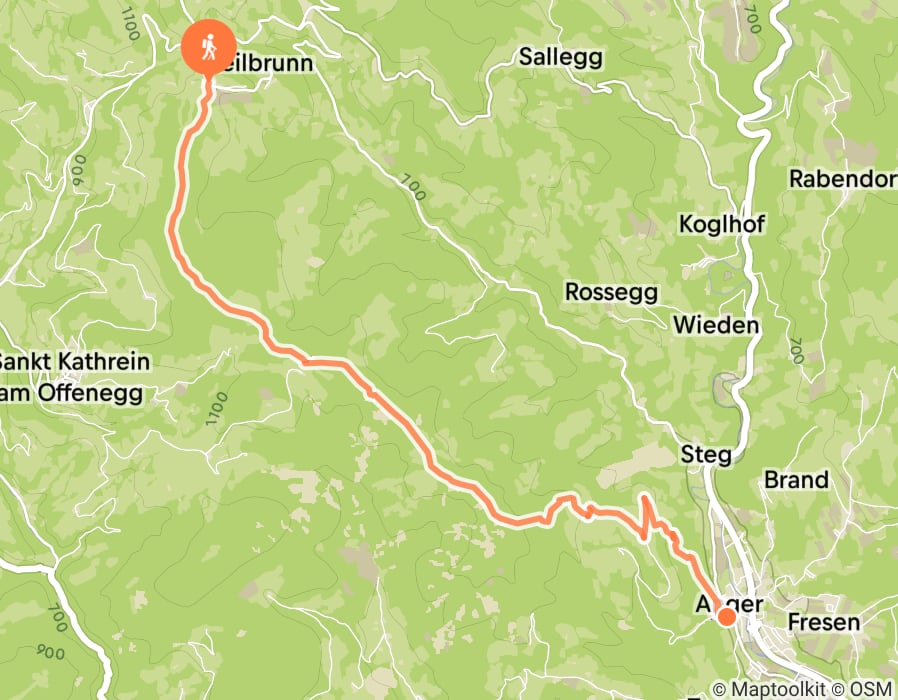Karte der Tour