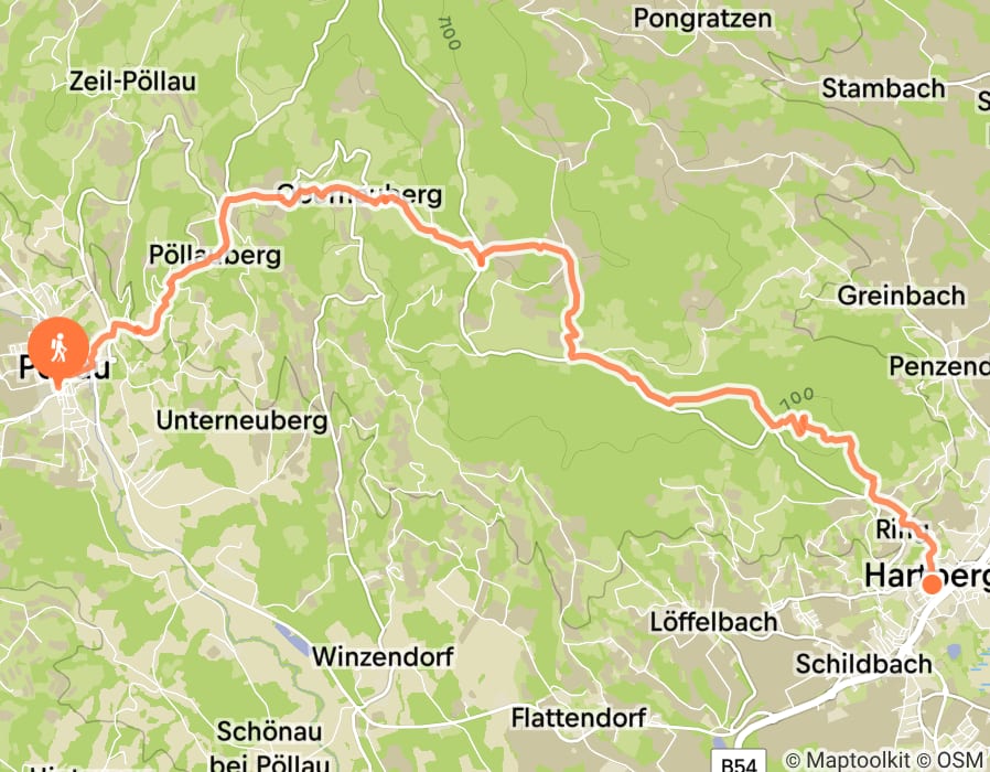 Karte der Tour
