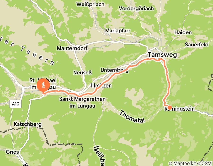 Karte der Tour