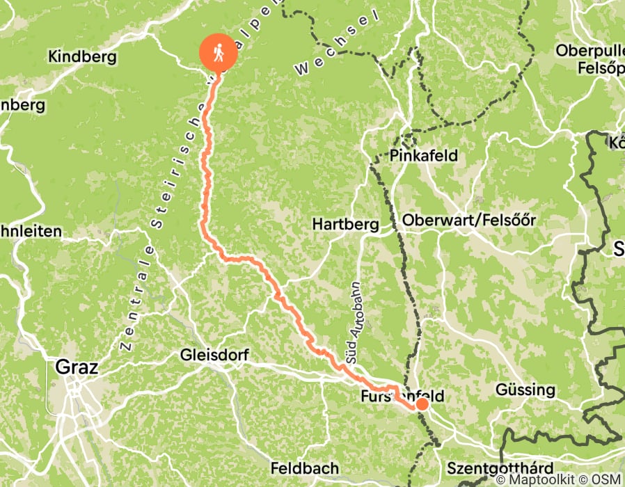 Karte der Tour