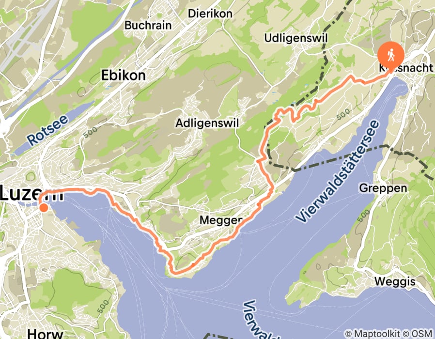 Karte der Tour