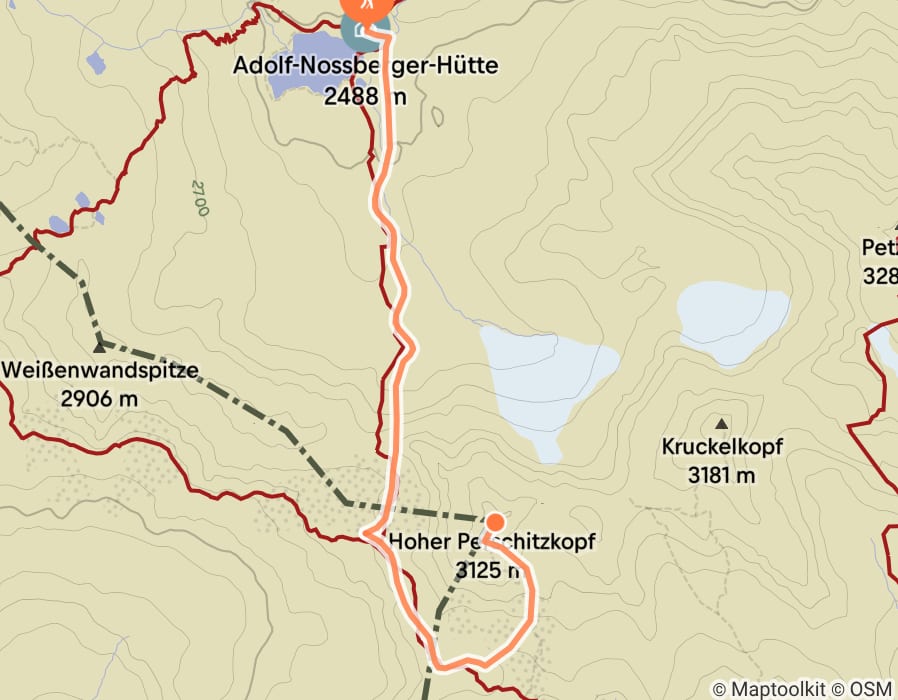 Karte der Tour