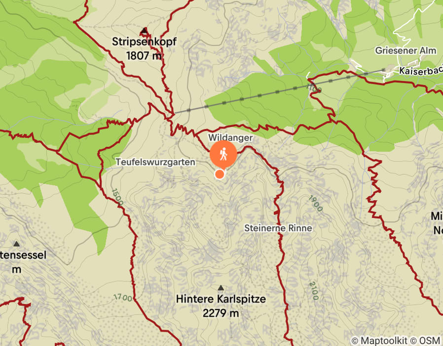 Karte der Tour