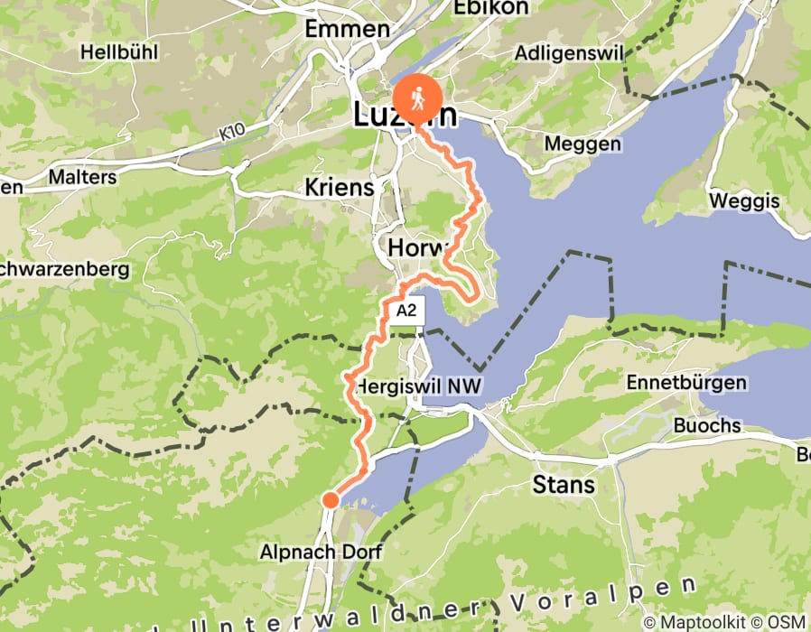Karte der Tour