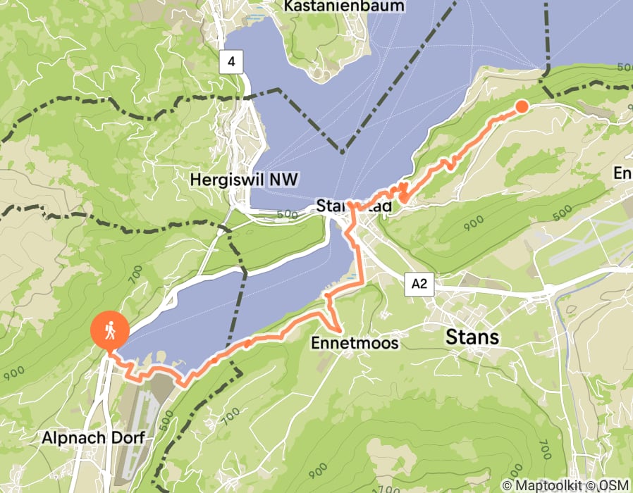 Karte der Tour