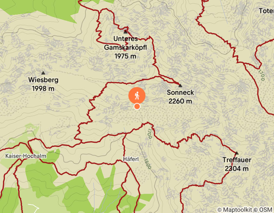 Karte der Tour