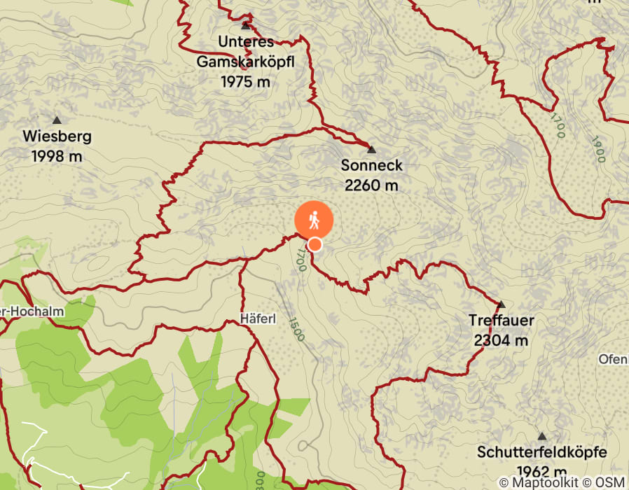 Karte der Tour