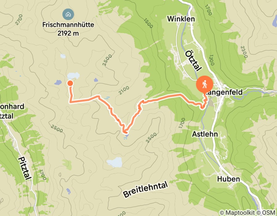 Karte der Tour