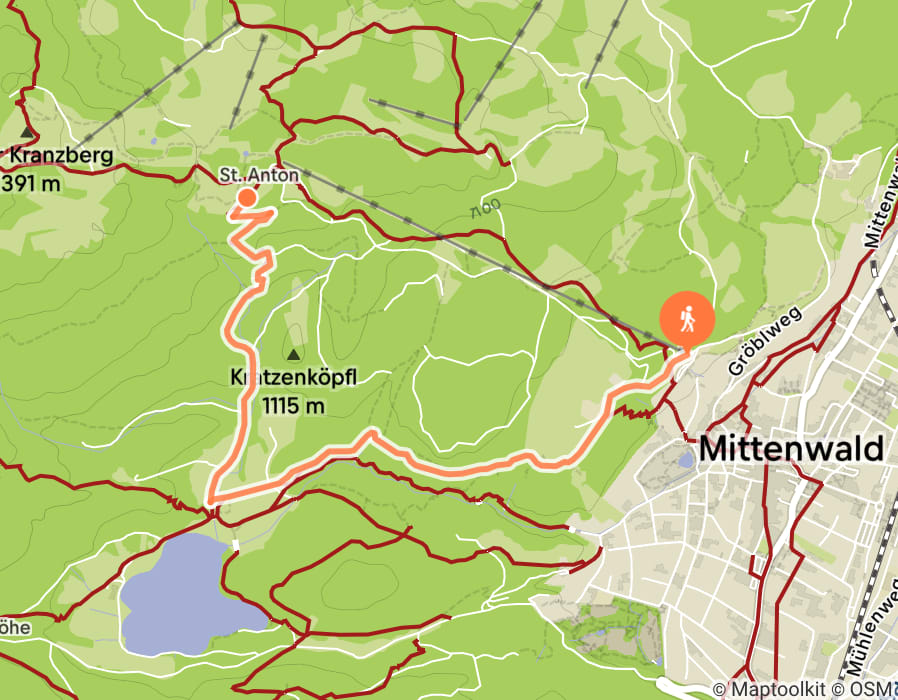 Karte der Tour