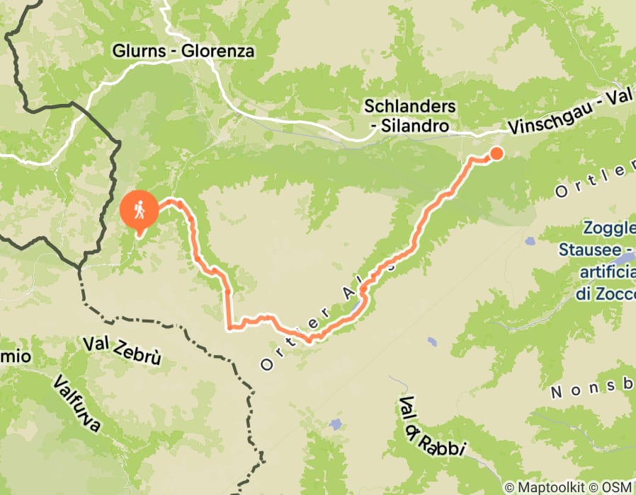 Karte der Tour
