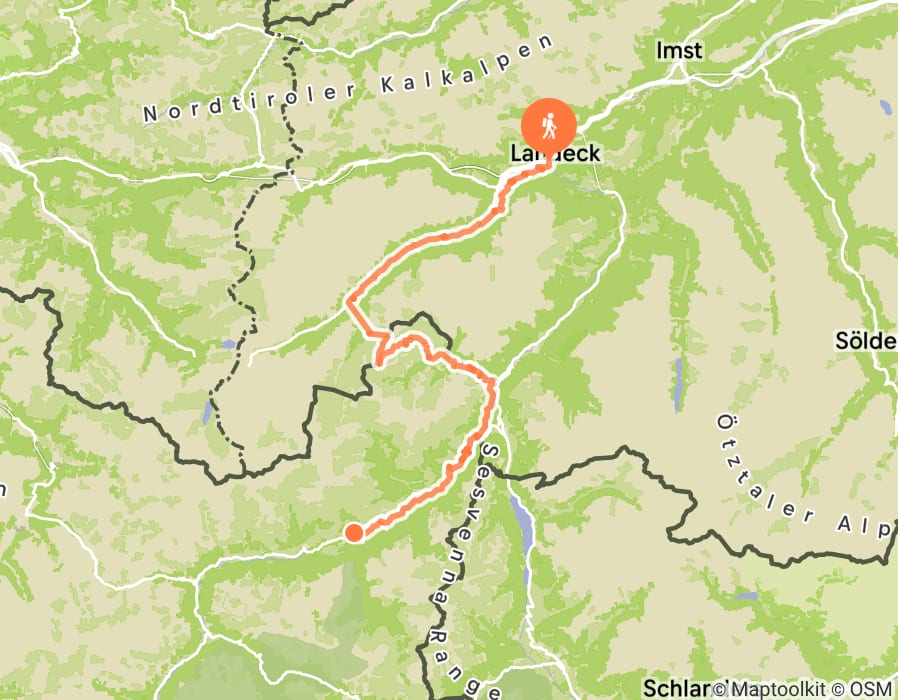 Karte der Tour