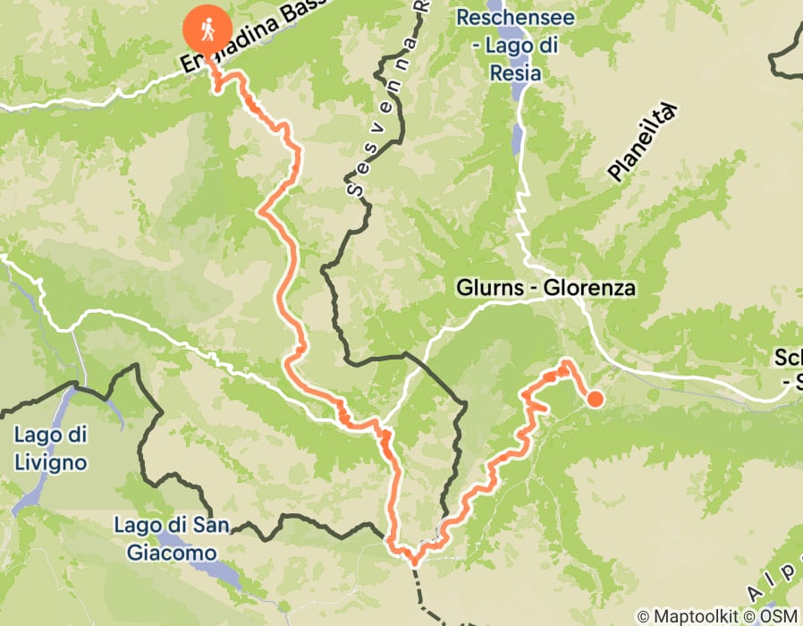 Karte der Tour