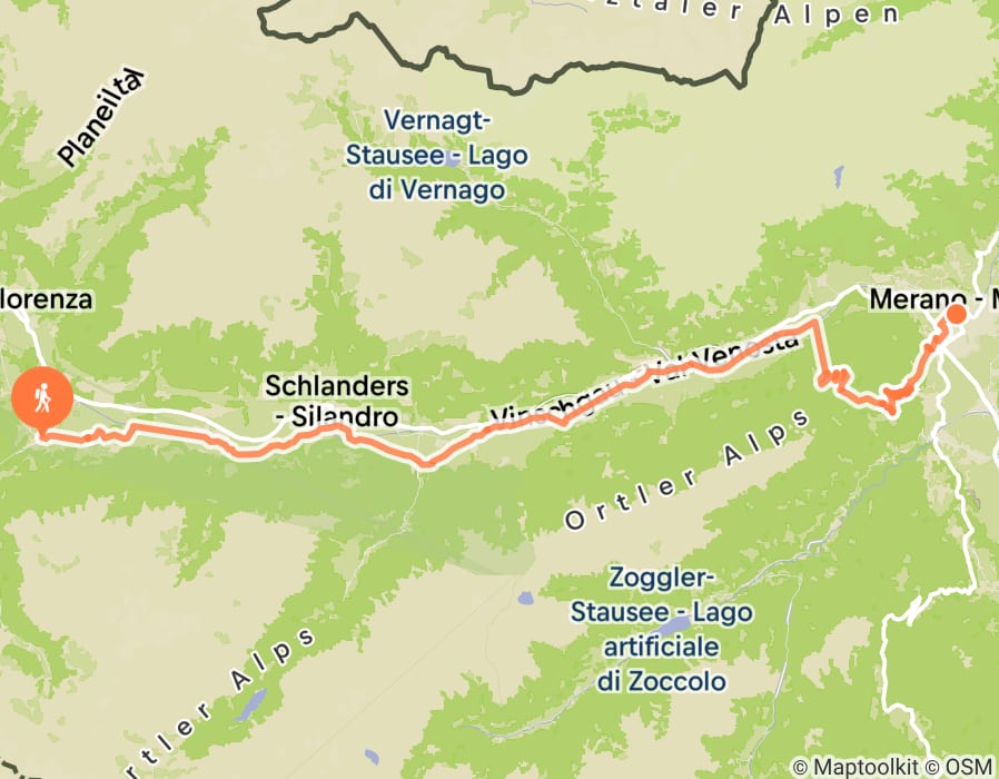 Karte der Tour