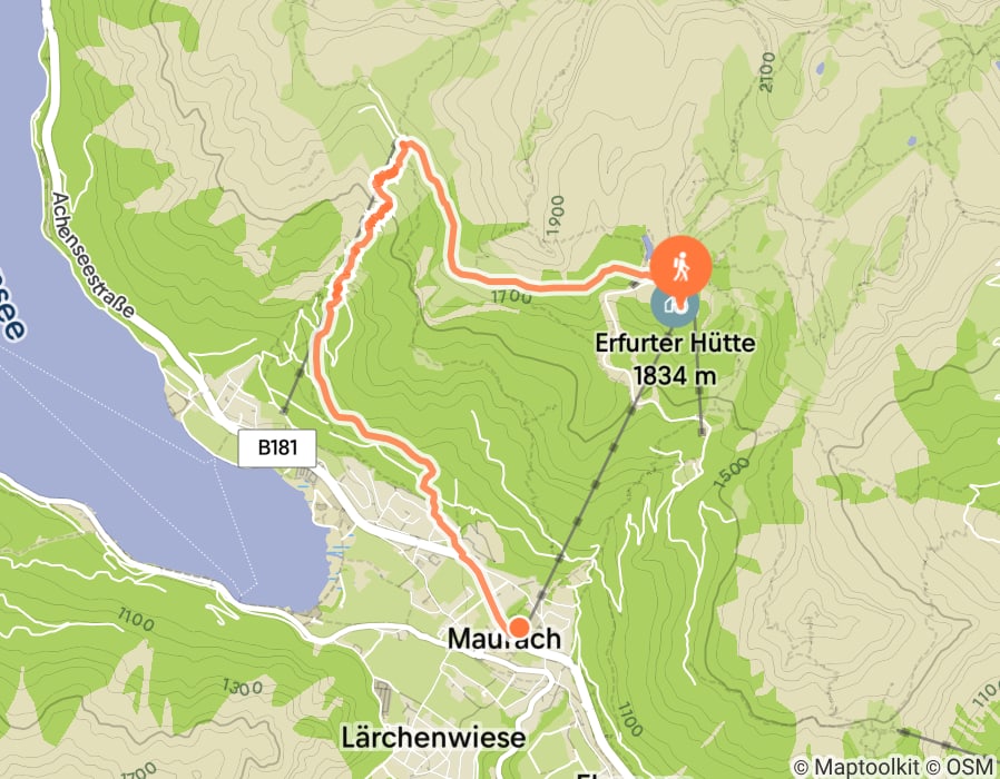 Karte der Tour