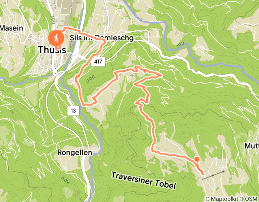 Karte der Tour