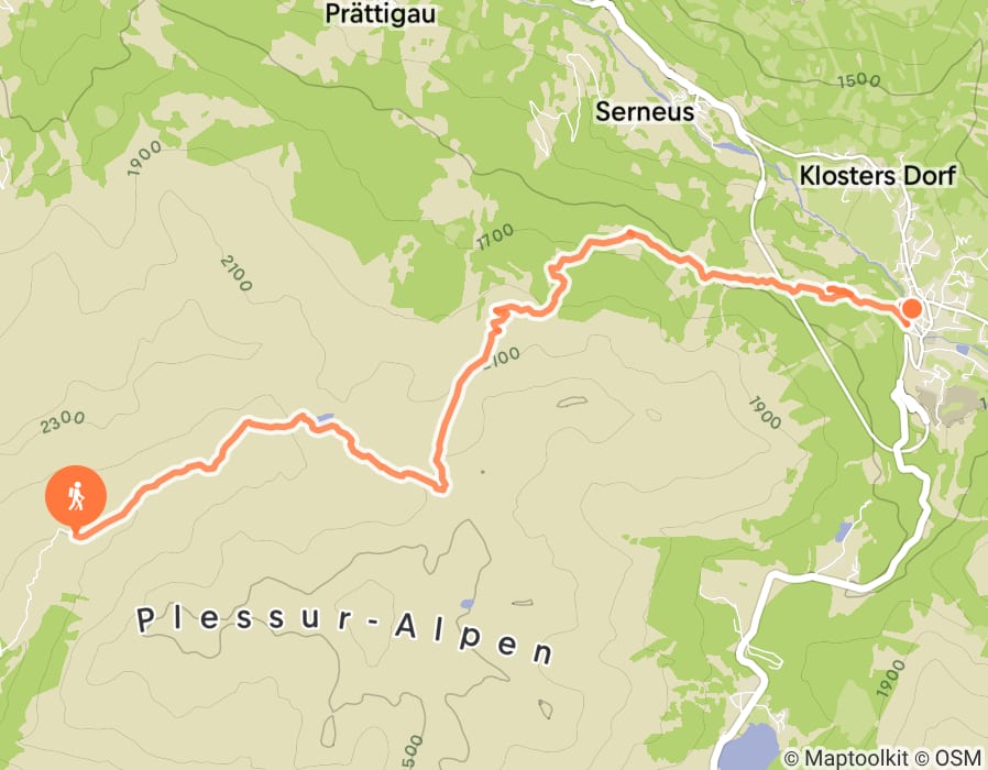 Karte der Tour