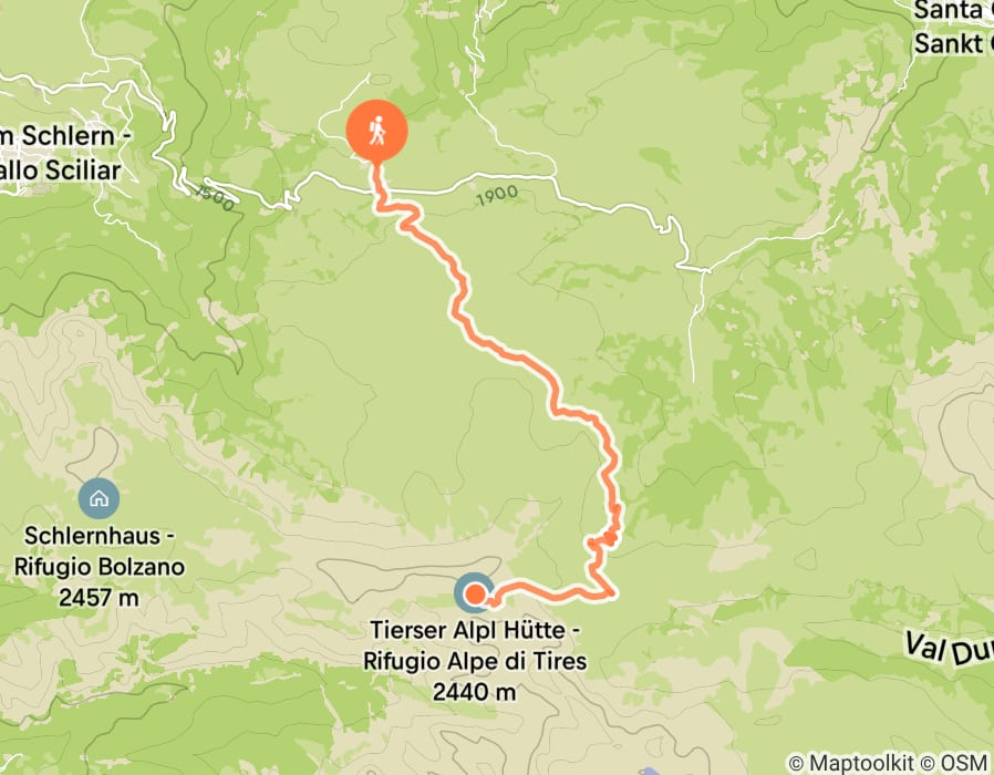 Karte der Tour