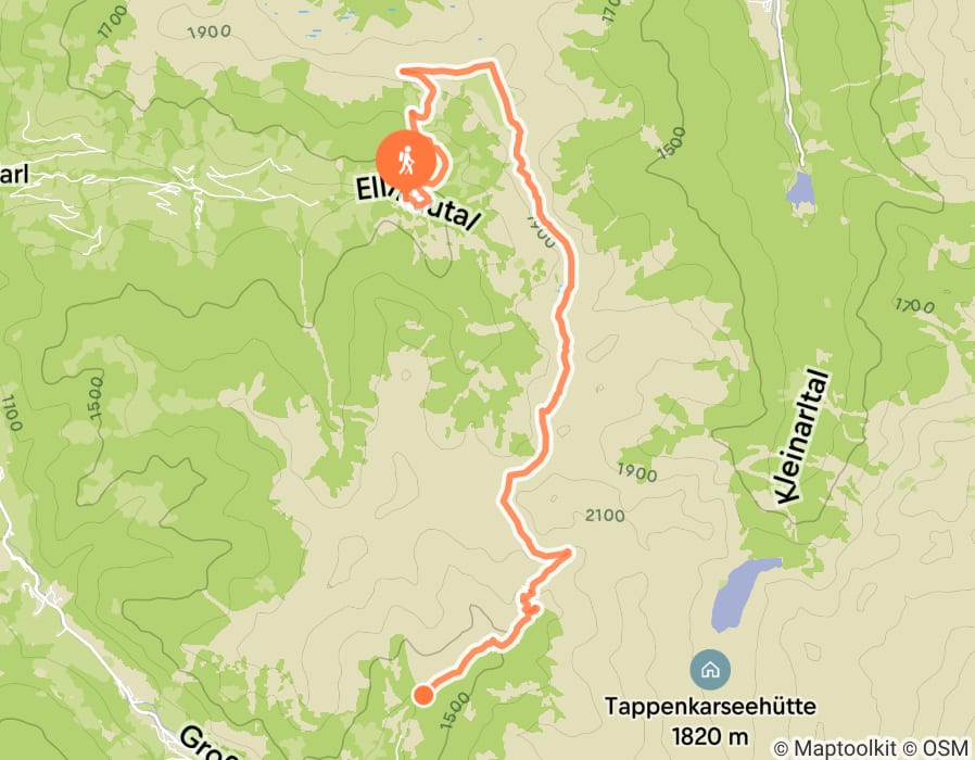 Karte der Tour