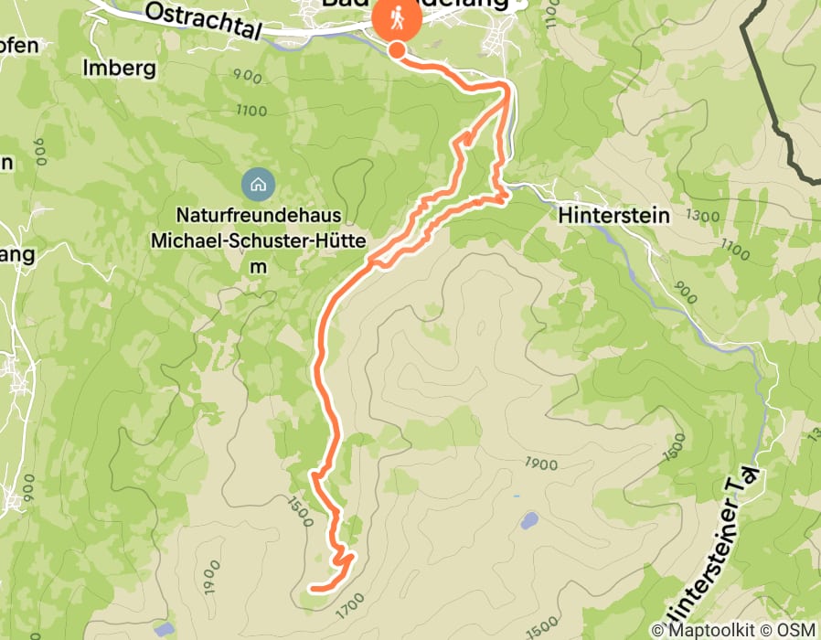 Karte der Tour