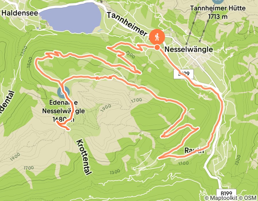 Karte der Tour