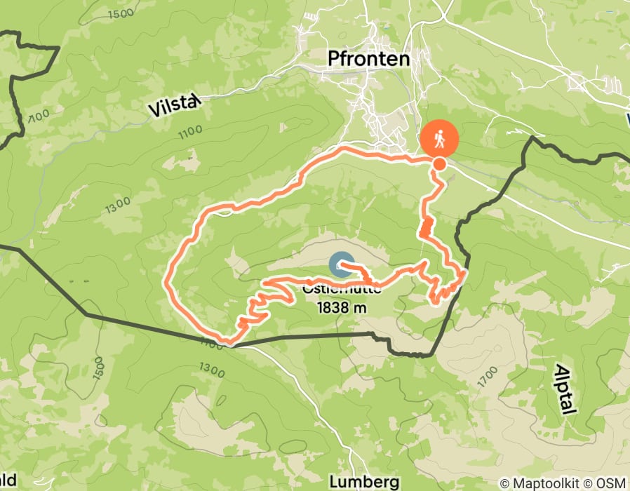 Karte der Tour