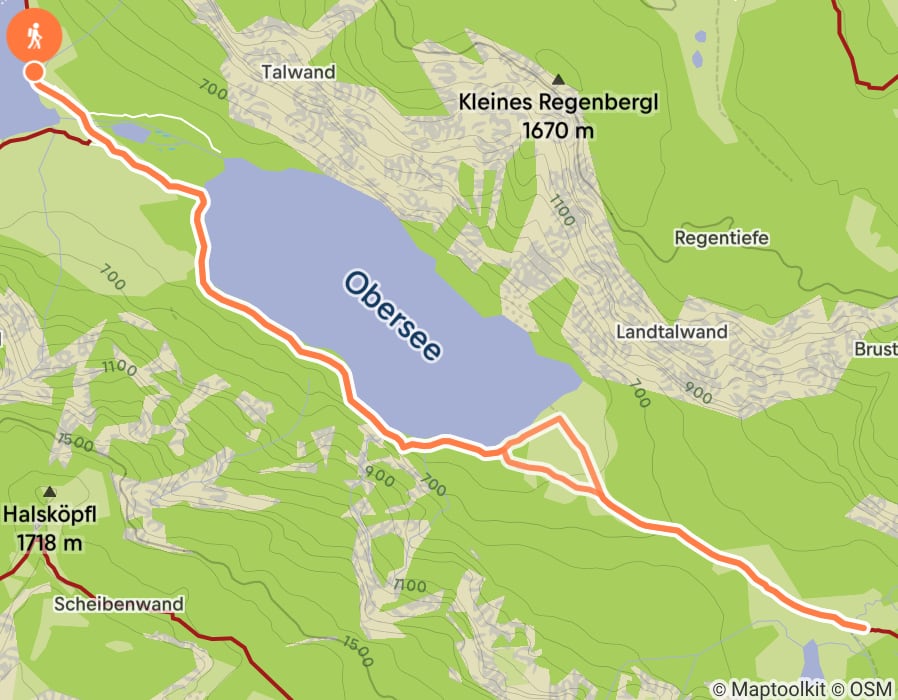 Karte der Tour