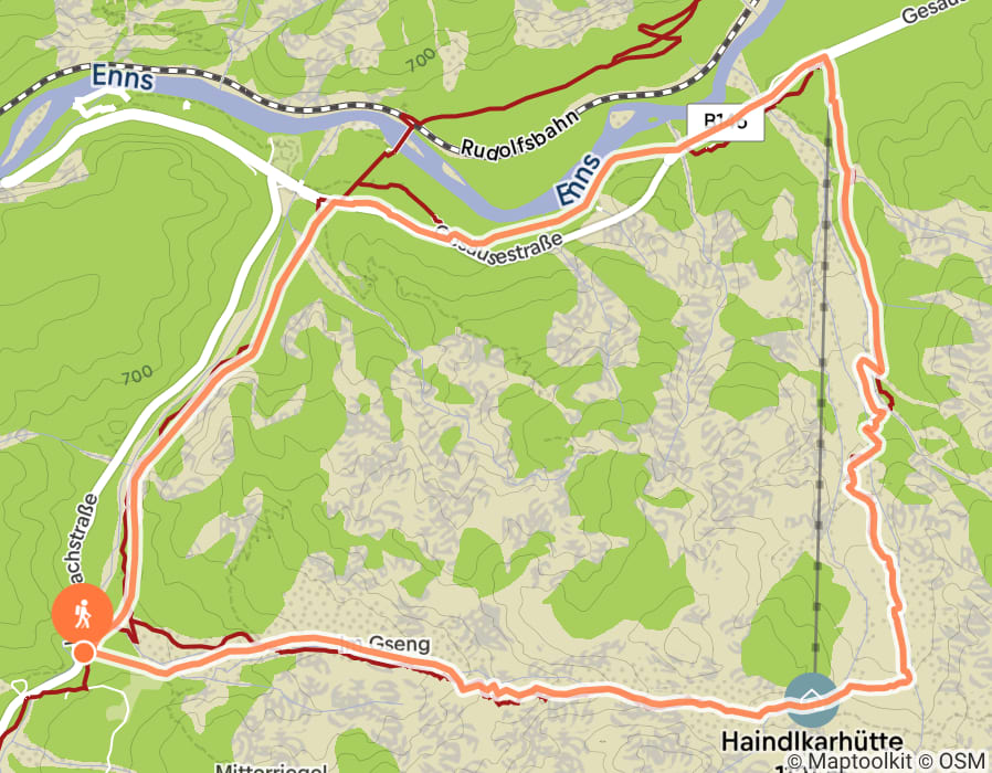 Karte der Tour