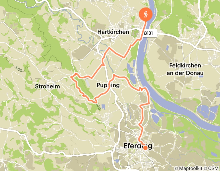 Karte der Tour
