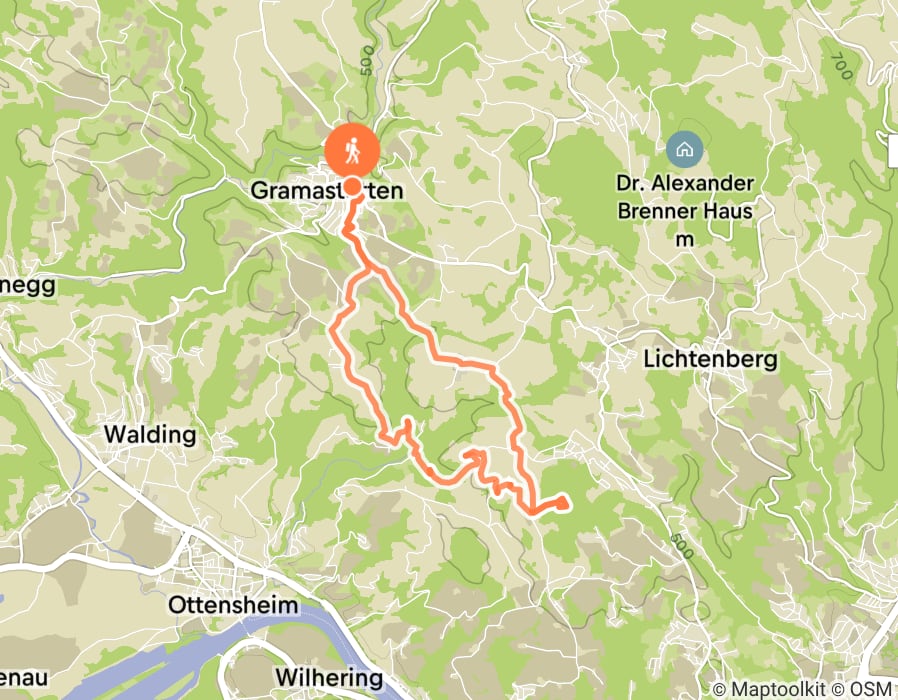 Karte der Tour