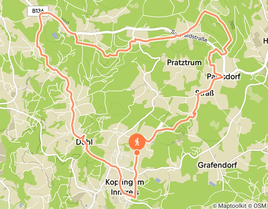 Karte der Tour