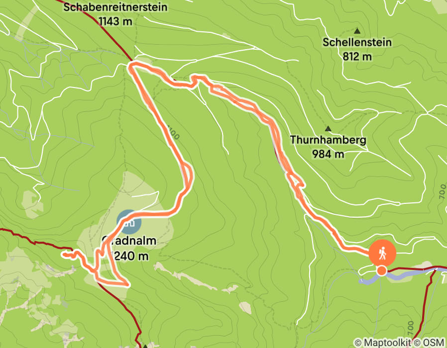 Karte der Tour