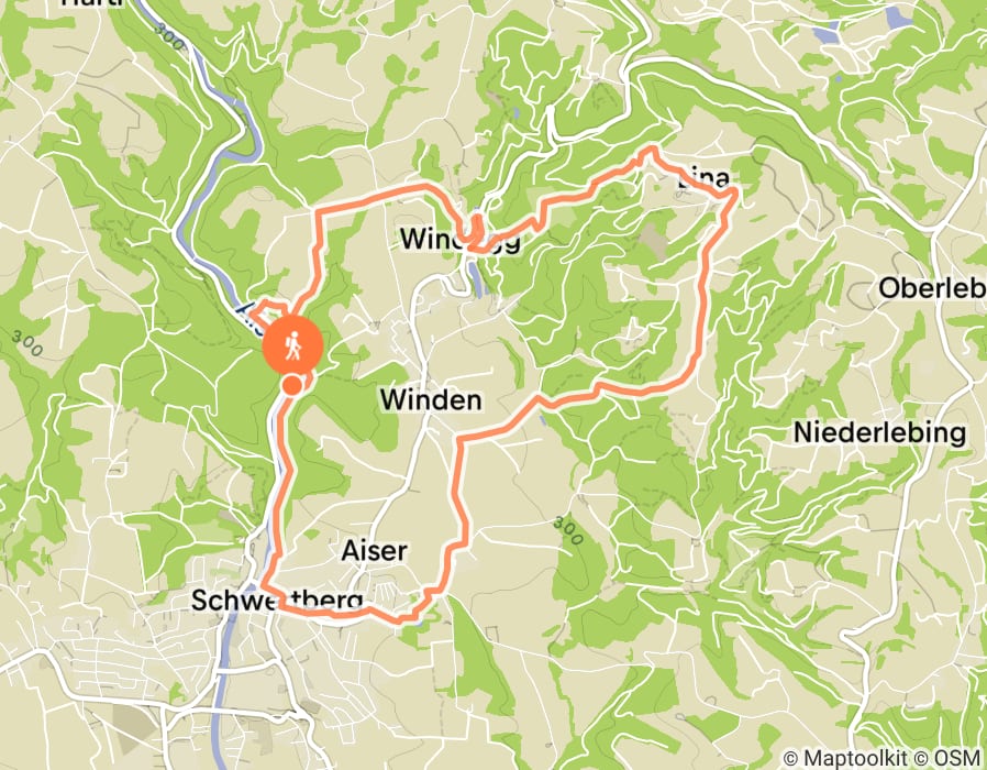 Karte der Tour