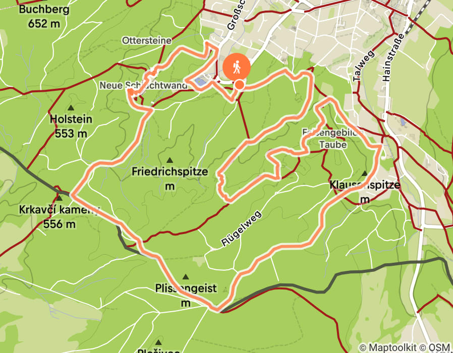 Karte der Tour