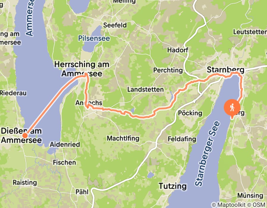 Karte der Tour