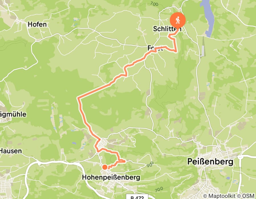 Karte der Tour