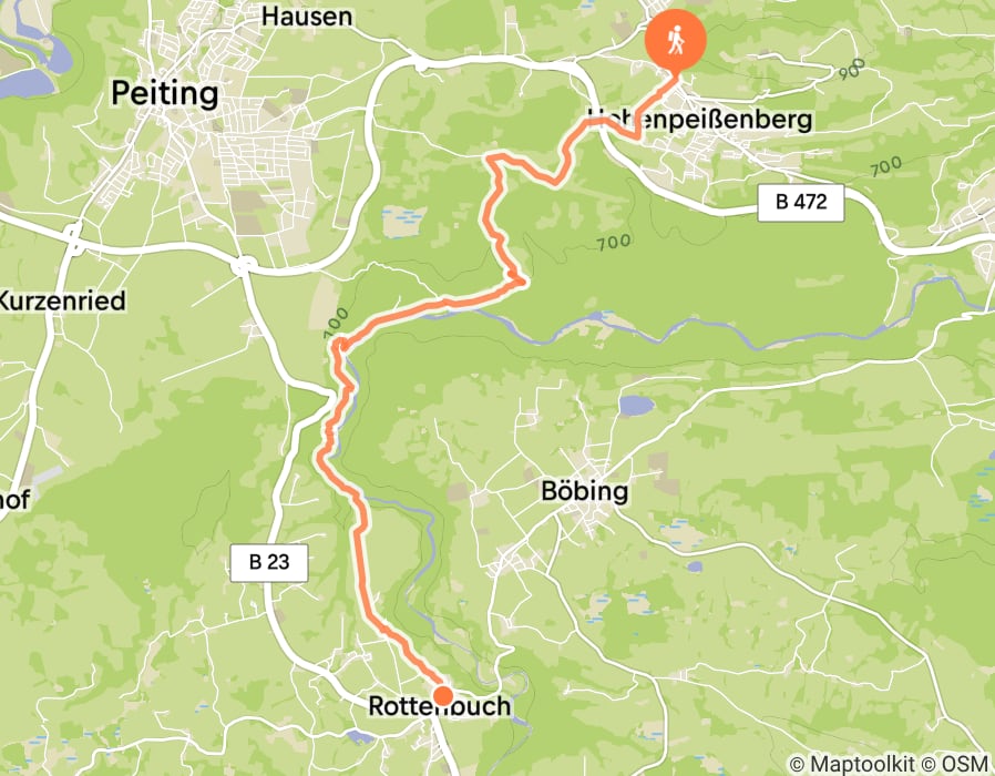 Karte der Tour