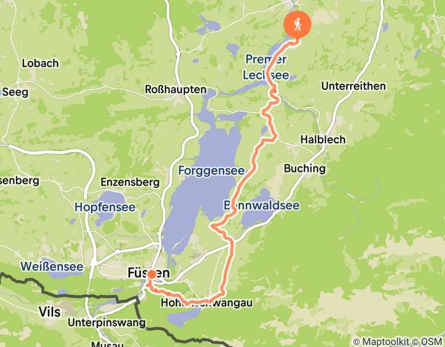 Karte der Tour